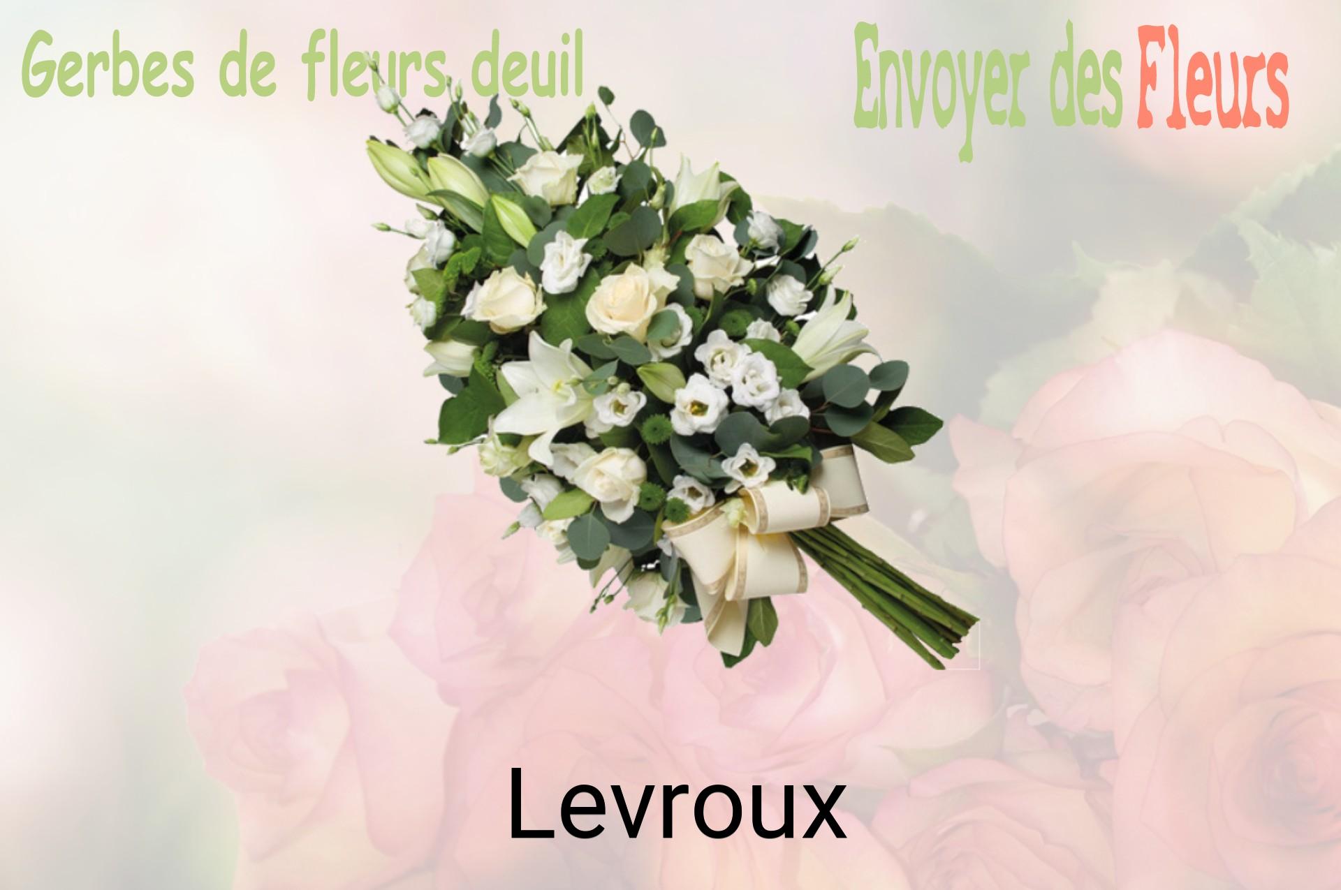 Gerbe de fleurs de deuil livrée à Levroux